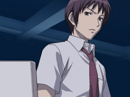 Koizumi durante una escena del juego